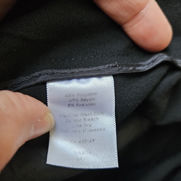 Talbots Heritage black cropped trousers 26.5 in inseam size 14 - Picture 5 of 5